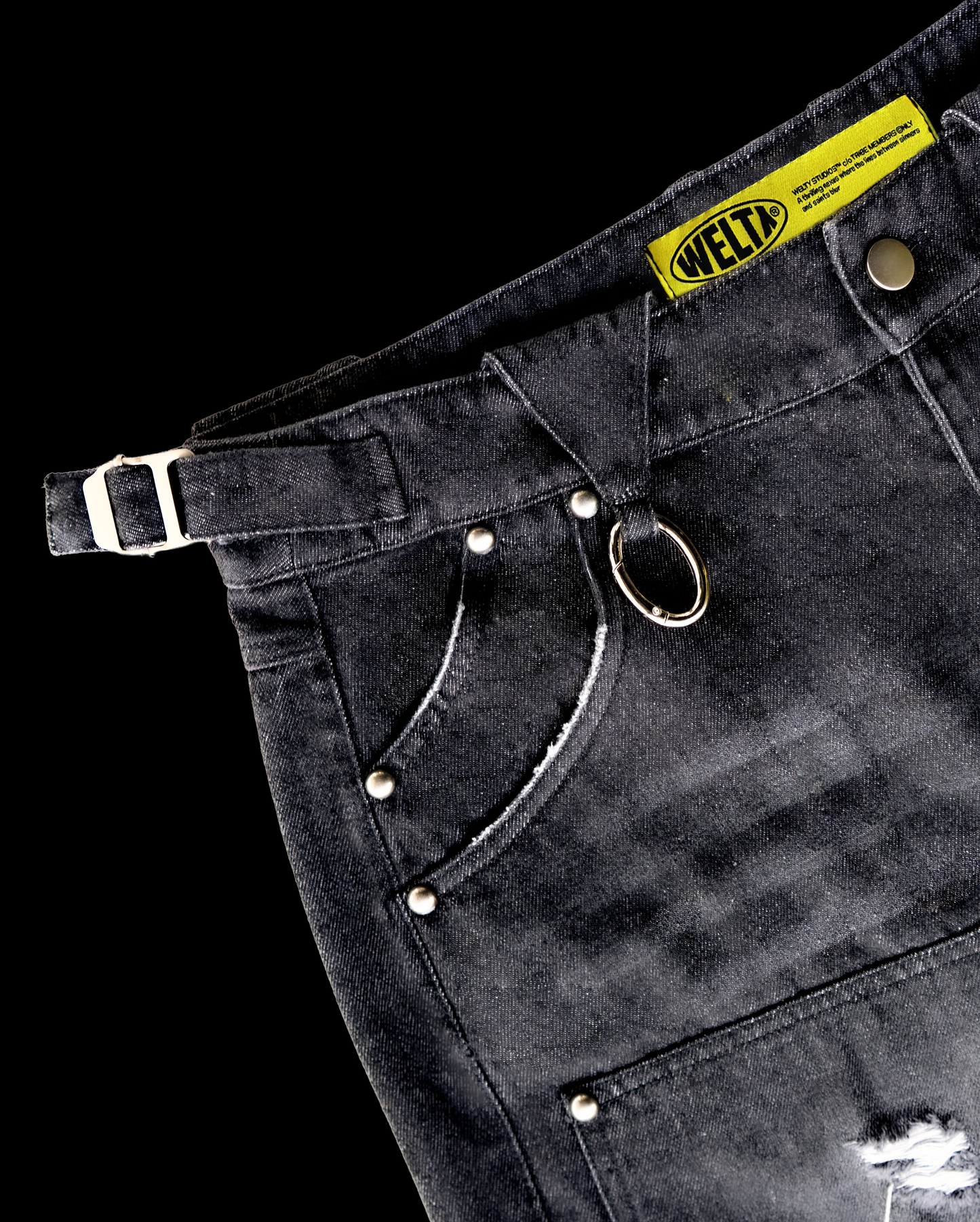 DOUBLE KNEE DENIM JHORTS