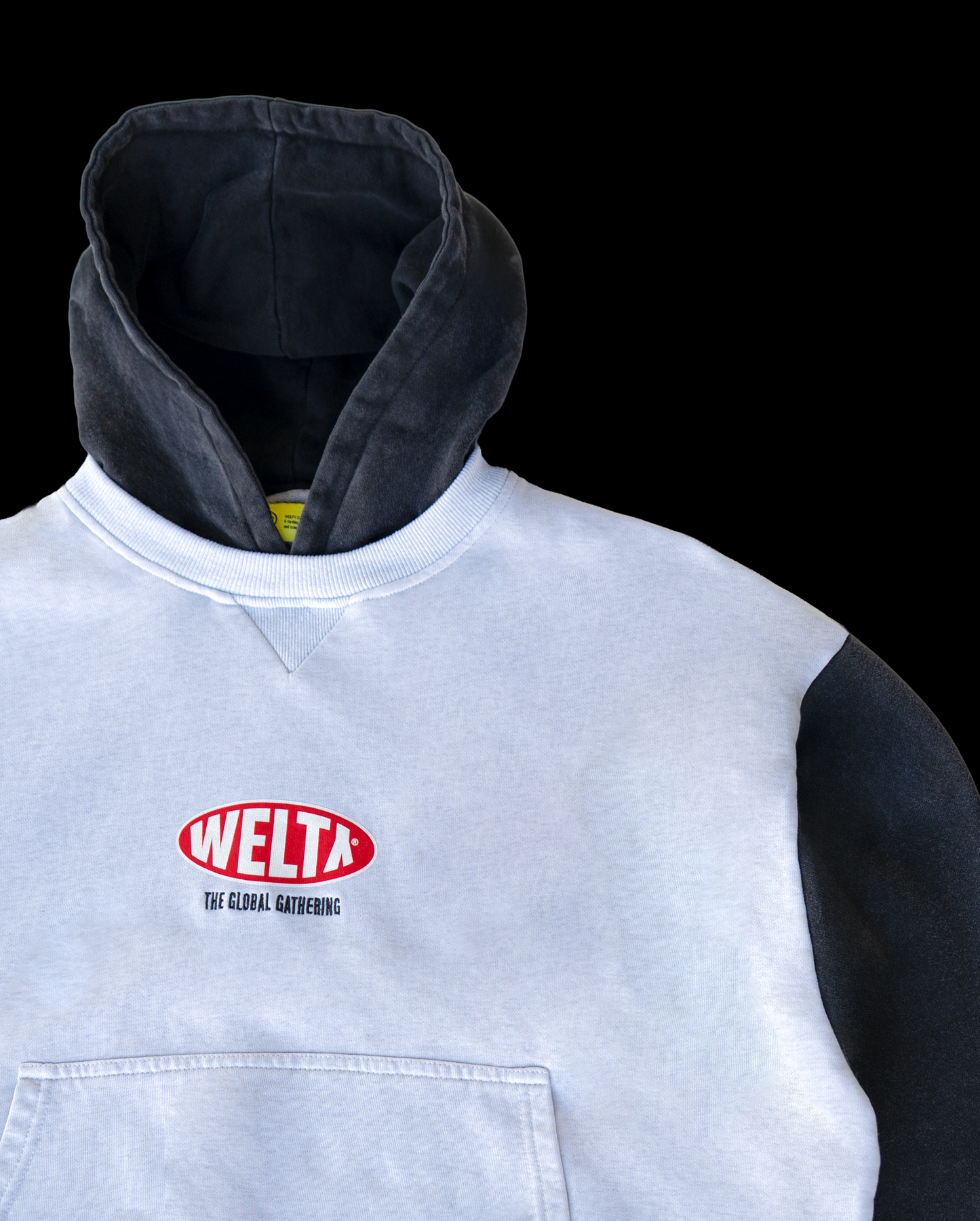 TWO-TONE BOXY HOODIE