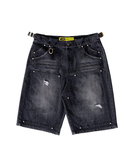 DOUBLE KNEE DENIM JHORTS