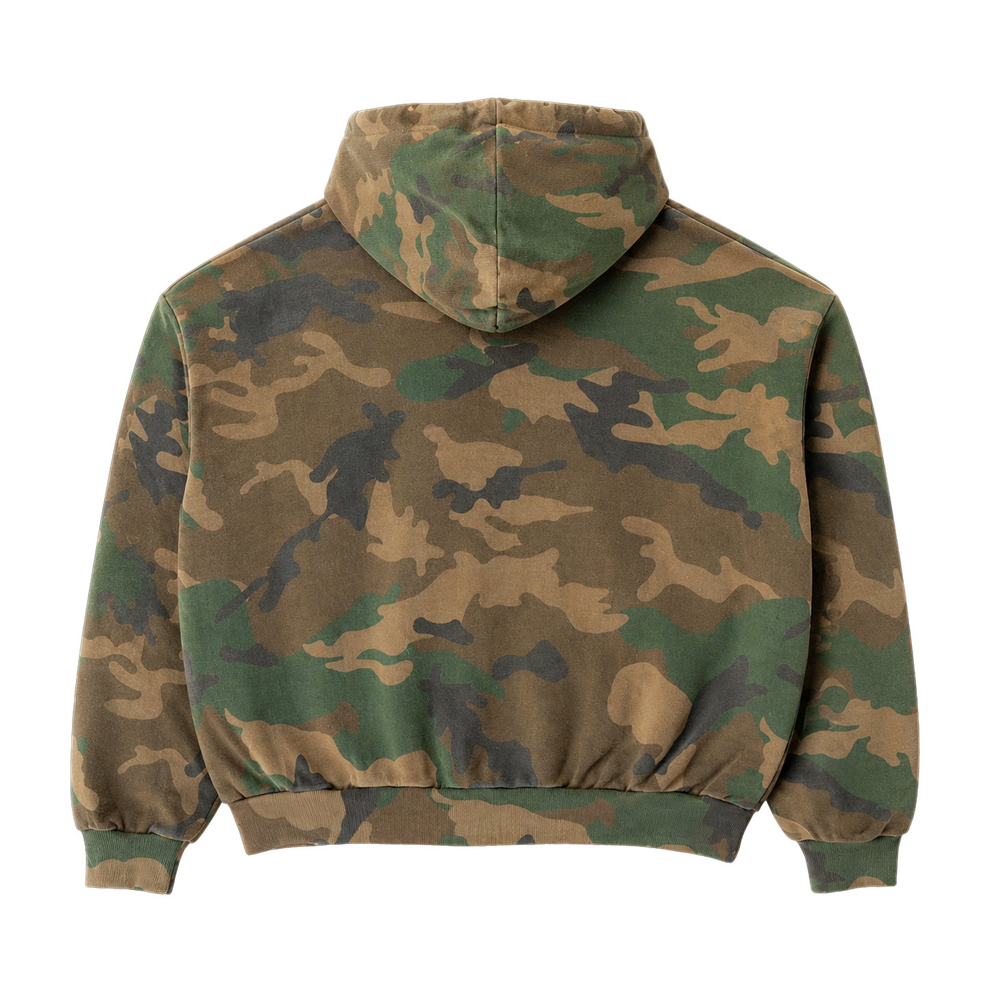TRIBE UNIFORM CAMO DOUBLE ZIP HOODIE