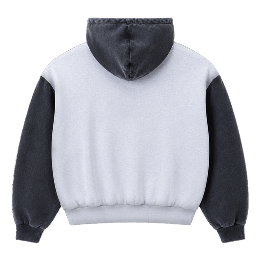 TWO-TONE BOXY HOODIE