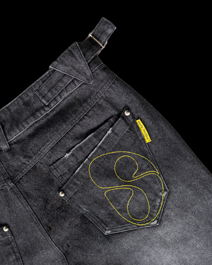 DOUBLE KNEE DENIM JHORTS