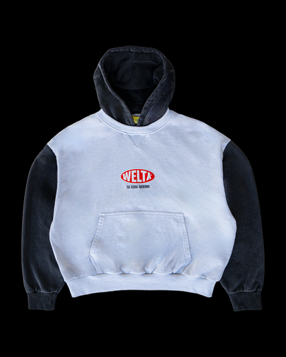 TWO-TONE BOXY HOODIE