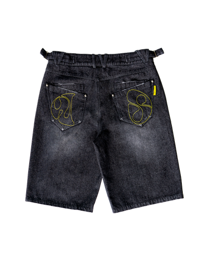 DOUBLE KNEE DENIM JHORTS