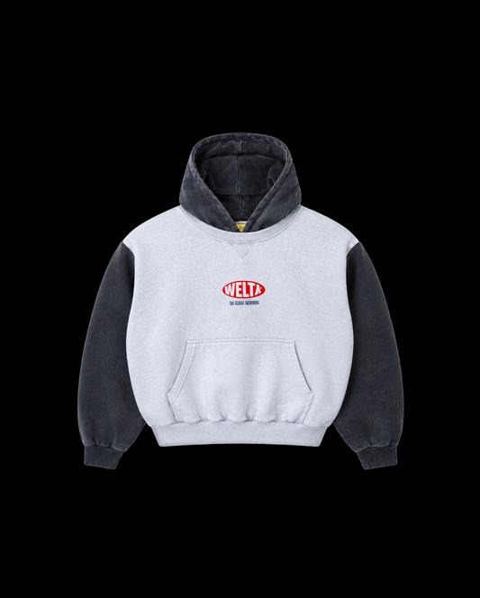 TWO-TONE BOXY HOODIE