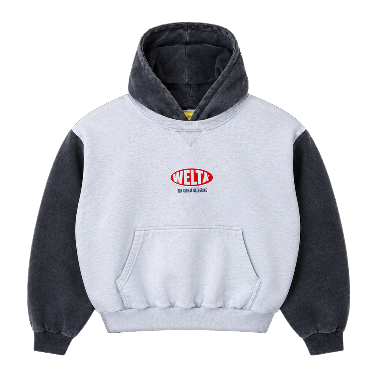 TWO-TONE BOXY HOODIE