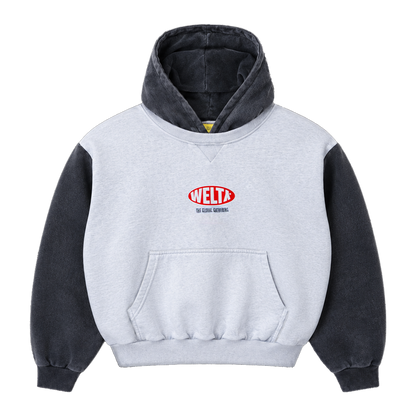 TWO-TONE BOXY HOODIE