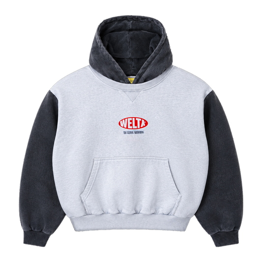 TWO-TONE BOXY HOODIE