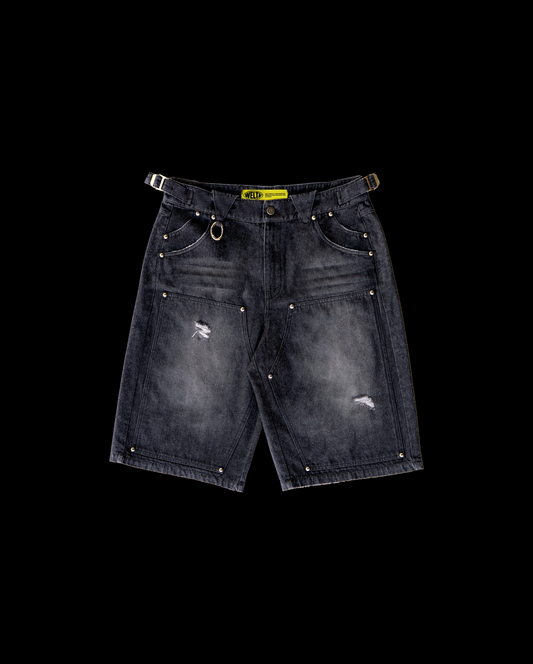 DOUBLE KNEE DENIM JHORTS