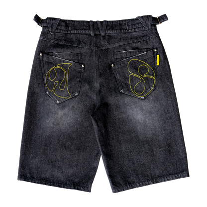 DOUBLE KNEE DENIM JHORTS