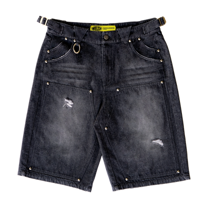 DOUBLE KNEE DENIM JHORTS