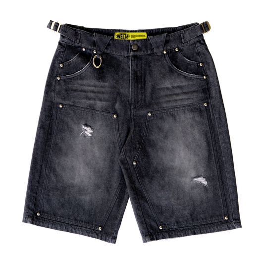 DOUBLE KNEE DENIM JHORTS