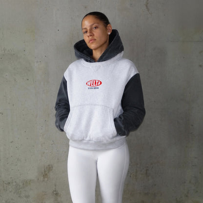TWO-TONE BOXY HOODIE